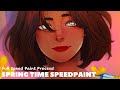 Hurry Up Spring!🌼Detailed Rendering | Speed Paint #painting #drawing #illustration