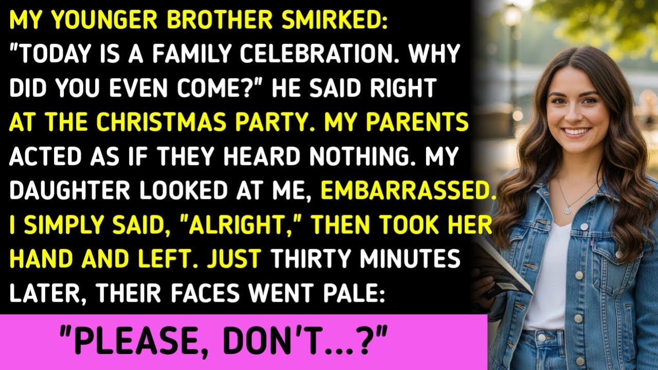 MY YOUNGER BROTHER SMIRKED: