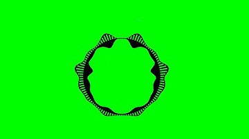 Green Screen Circle Audio Spectrum Visualizer 4K 2020