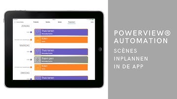 Luxaflex® PowerView®: Hoe scènes inplannen in de app