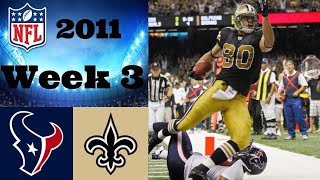 Houston Texans vs. New Orleans Saints | NFL 2011 Week 3 Highlights