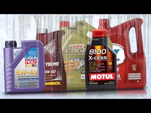 Olej 5W40 Test Zimna -30°C X-Cess 5W40, Liqui Moly 5W40, Castrol 5W40, Valvoline 5W40, Mannol 5W40