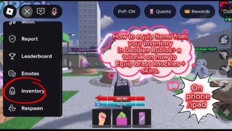 {FOR NEWBIES} a clean step by step  tutorial on how to equip things from your inventory in baddies