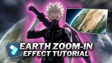 HOW TO DO EARTH ZOOM-IN EFFECT WITH AMV IN FILMORA 14 | EASY EDITING TUTORIAL