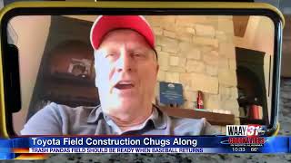 Construction around Toyota Field coming along