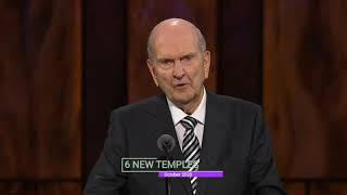 6 NEW TEMPLES ANNOUNCED BY PRES. RUSSELL M. NELSON AT #GENERALCONFERENCE (OCTOBER 2020)