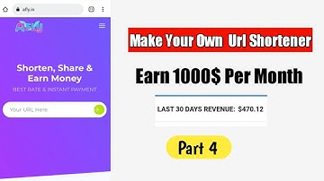 MAKE A PROFESSION URL SHORTENER || START SUCCESSFUL URL SHORTENER BUSINESS || PART 4