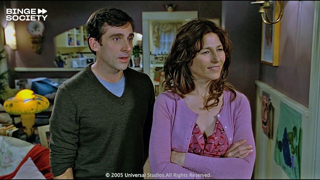 ⁣The 40-Year-Old Virgin (2005) | Andy Meets Trish's Kids