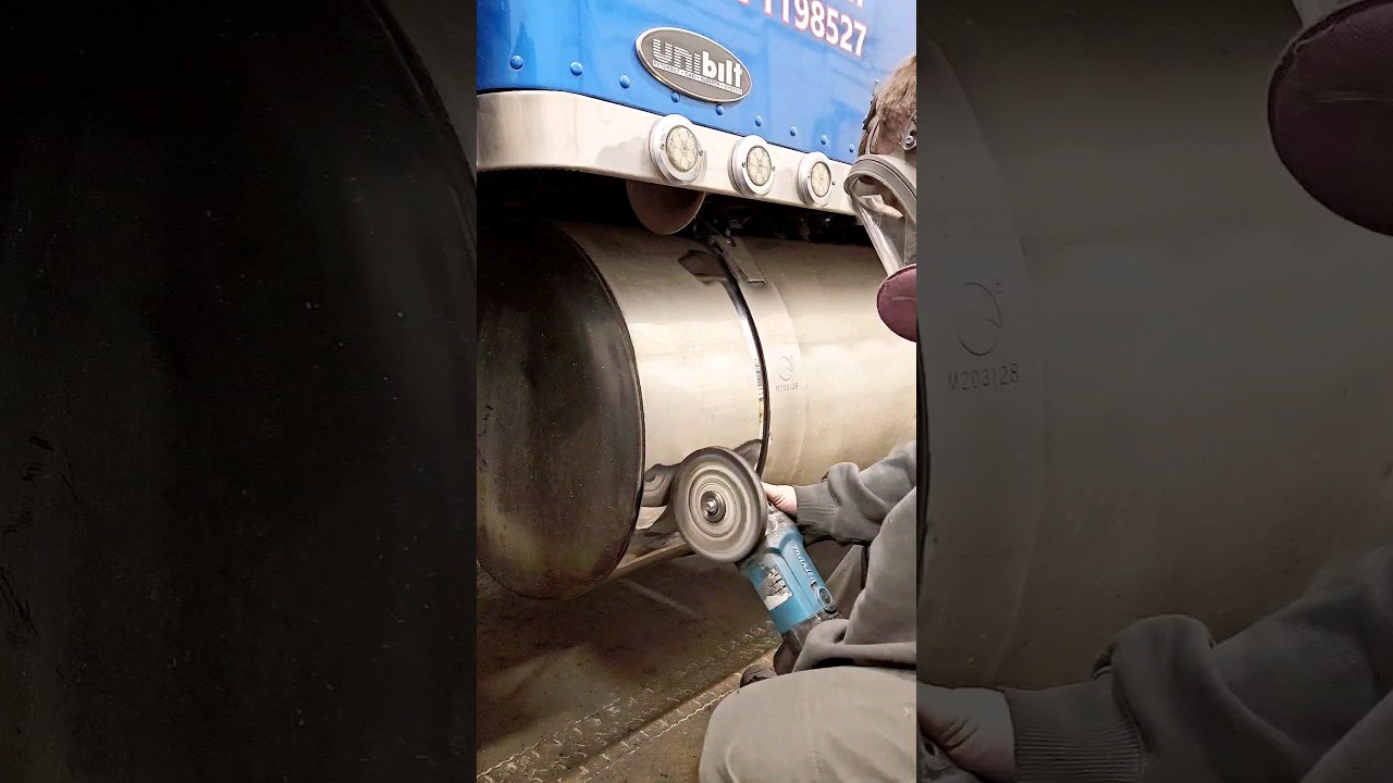 Satisfying Process [ Aluminum Fuel Tank Polishing]