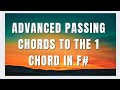 Advanced passing chords to the 1 chord in f
