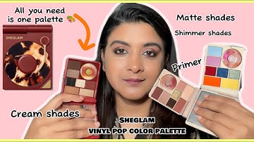 Sheglam Vinyl pop color eyeshadow palette | Review |Swatches #sheglam