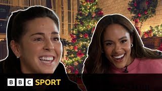 Alex Scott and Fara Williams exchange funny Christmas gifts | BBC Sport