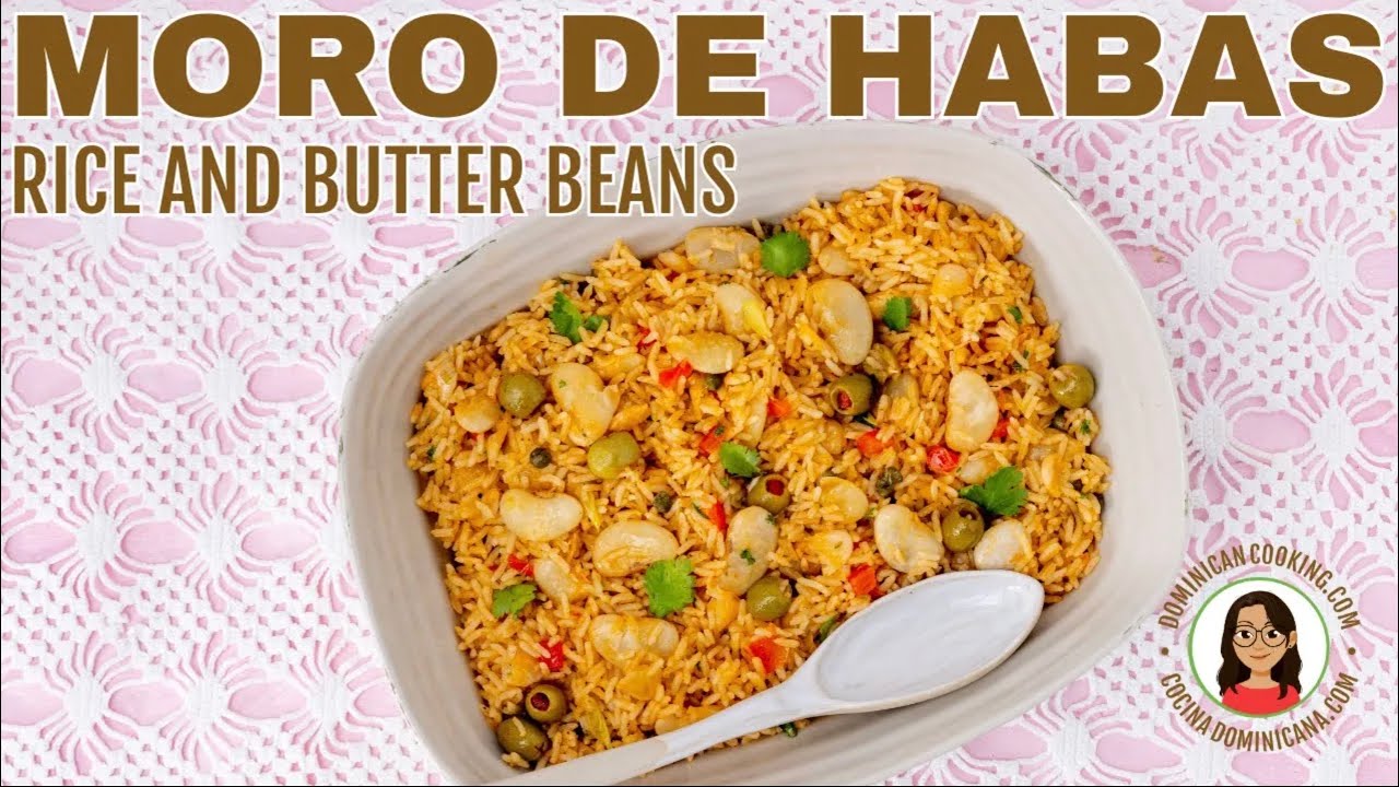 Hobos Rice MORO DE HABAS 🇩🇴 RICE AND BUTTER BEANS - YouTube