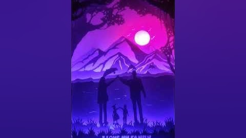 Family 3D paper cutting shadow box