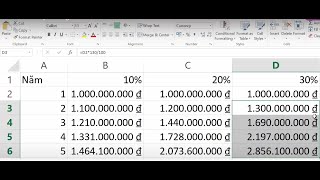 Hướng dẫn tính lãi kép trong Excel đơn giản và nhanh chóng | Titanman0071