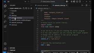 Python Network Client Server