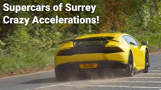 Loud Accelerations and Crazy Exhaust Sounds! Supercars of Surrey 14th April 2024