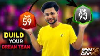 How I Built 93 SAR Dream Team in Dream Cricket 2025 | Build Your Squad Fast – Castro OP screenshot 1
