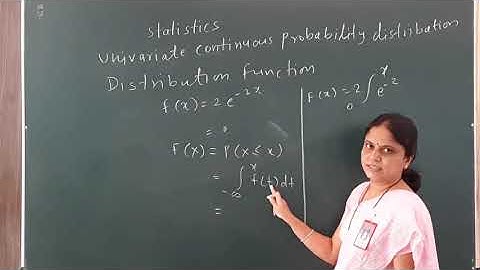 Univariate Continuous Probability distribution  - 3 (Distribution Function)