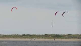 Kite Surfing at Sandy Hook National Recreation Area in New Jersey