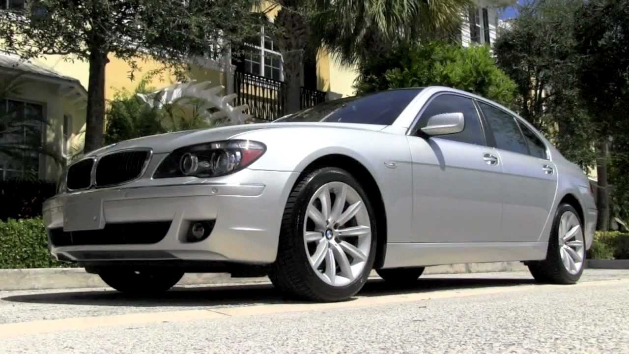 2007 BMW 750i Titanium Silver Metallic Autos of Palm Beach A2871 - YouTube