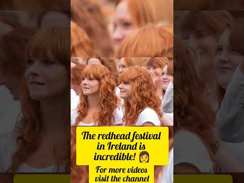 The redhead festival in Ireland is incredible! 👩#irlanda #usa #readhead