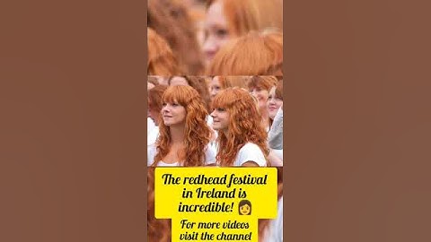 The redhead festival in Ireland is incredible! 👩#irlanda #usa #readhead