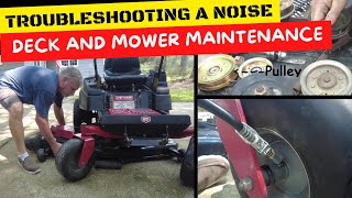 Troubleshooting A Noisy Mower Deck and Preventive Maintenance