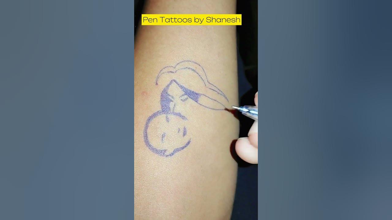  Pen TATTOO Mothers LOVE 🧑‍🍼💗 #mother #love #tattooart - YouTube