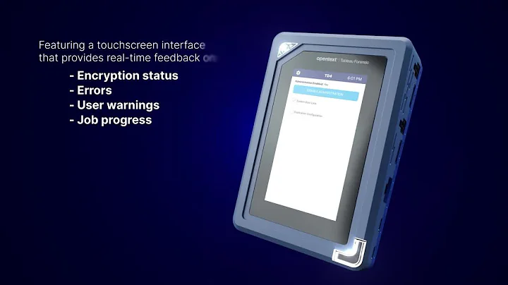 Simplifying standalone forensic acquisitions with OpenText™ Tableau Forensic TD4