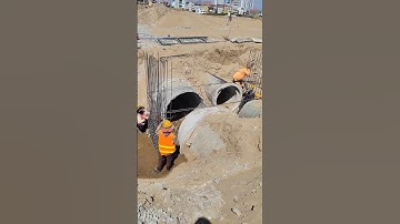 Install rebar of manhole directly at site
