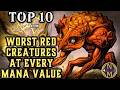 MTG TOP 10: The WORST Red Creature At Every Mana Value in Magic: the Gathering
