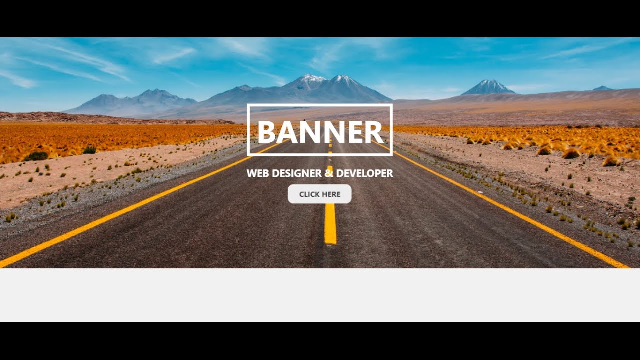 Update Responsive Banner || Hero- image design || using HTML \u0026 CSS Quick tips \u0026 tricks
