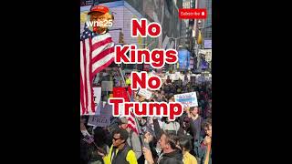 No Kings no trump. protests draw huge crowds as anti-Trump rallies sweep across US #trump #noking