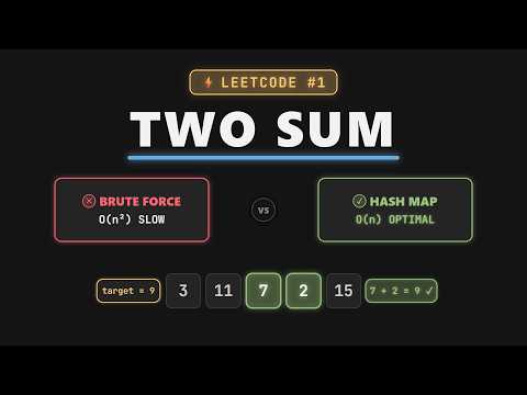 Two Sum: Hash Map Explained | LeetCode #1