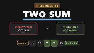 Two Sum: Hash Map Explained | LeetCode #1