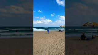 Первое море в этом сезоне… пляж закрыт…🤨 #israel #shorts #summer