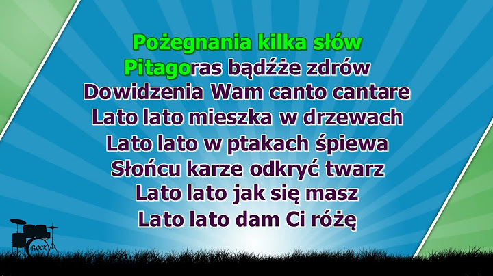Już za parę dni za dni parę ( karaoke )