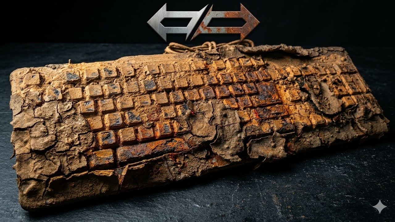 Restoring an Old Underground Keyboard | Satisfying Rusty Keyboard ...