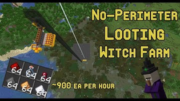 Minecraft No Perimeter Looting Witch Farm 1.17