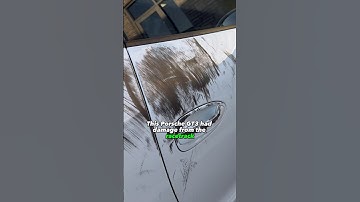 PPF SAVES Porsche GT3RS! 😳 #ppf  #porsche911 #gt3rs #carwrap #carwrapping #shorts