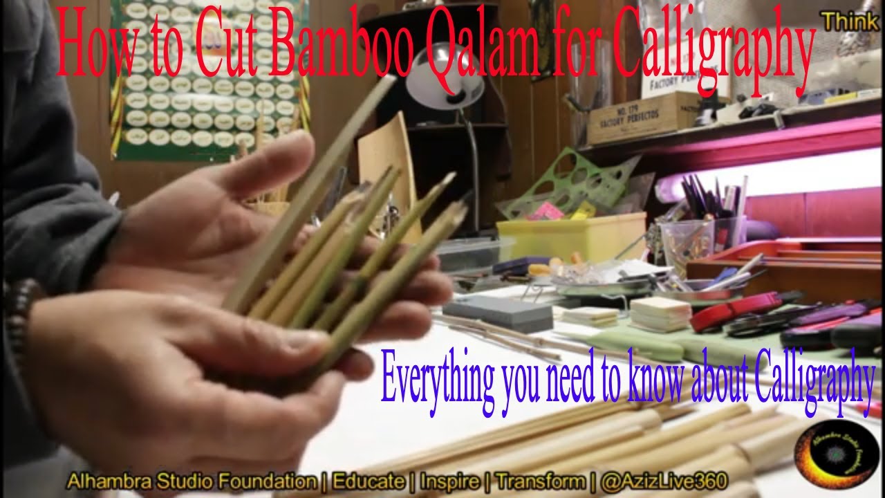 How To Cut a Bamboo Qalam 2022 | All About Calligraphy | 2of4