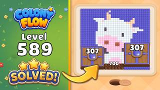 Colony Flow! - Level 589 Walkthrough 🧩 | Solution & Gameplay (ABI GAMES) 🐜