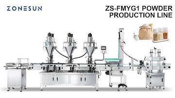 How To Use ZS-FMYG1 Servo Motor Auger Powder Filling Capping Production Line