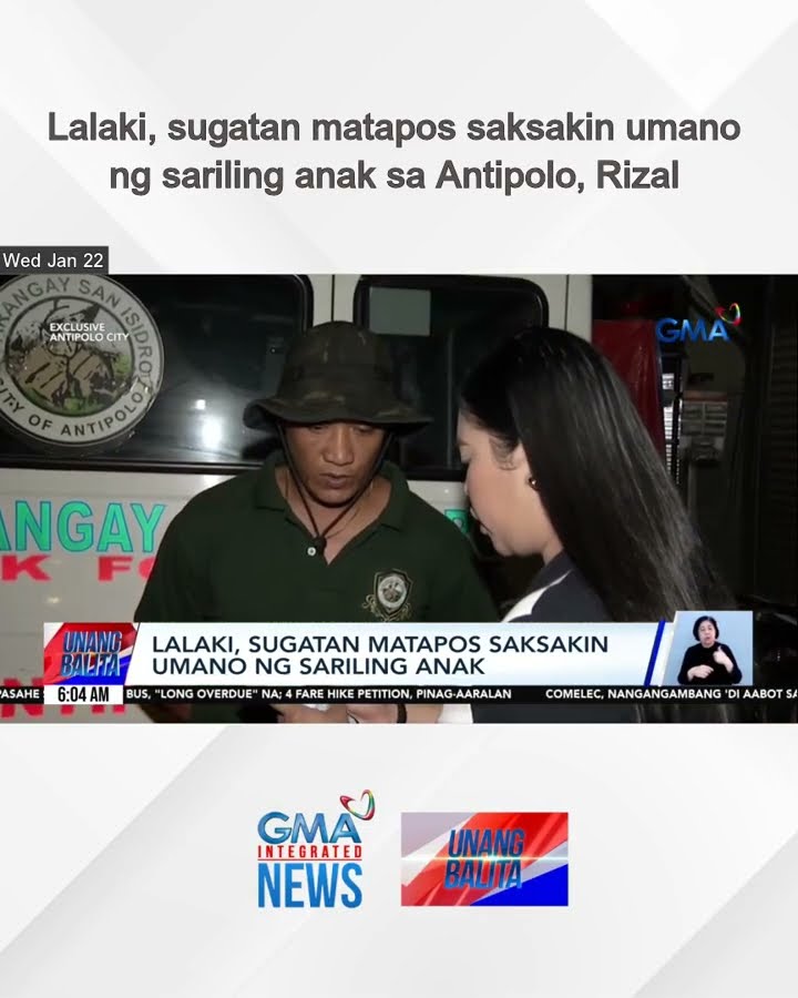 Lalaki, sugatan matapos saksakin umano ng sariling anak sa Antipolo, Rizal | Unang Balita