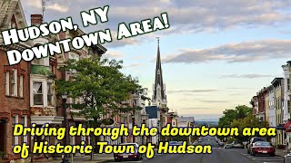 Hudson NY A Drive through The Downtown Hudson 4k