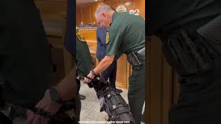 K-9 Ace honored in Polk County after surviving shooting losing leg