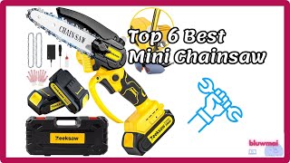 TOP 6 Best Mini Chainsaw Cordless Battery Powered 6 inch / 4 inch Reviews