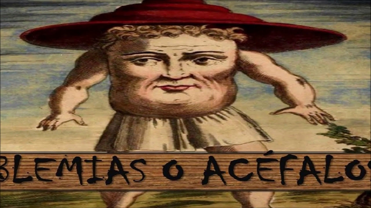 Blemios o acéfalos, seres mitológicos griegos y romanos - YouTube