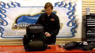 Saddlemen BR3400  Back Seat or Sissy Bar Bag Video Install Cruiser Customizing
